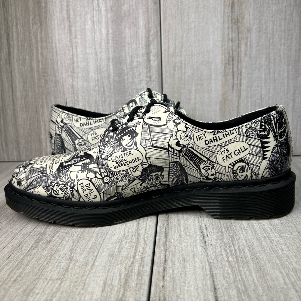 RARE NEW Dr. Martens 1461 Docs Mark Wigan Party People Mens Size 10 Wmns 11 - Picture 4 of 13